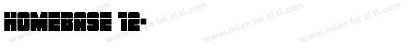 homebase 12字体转换